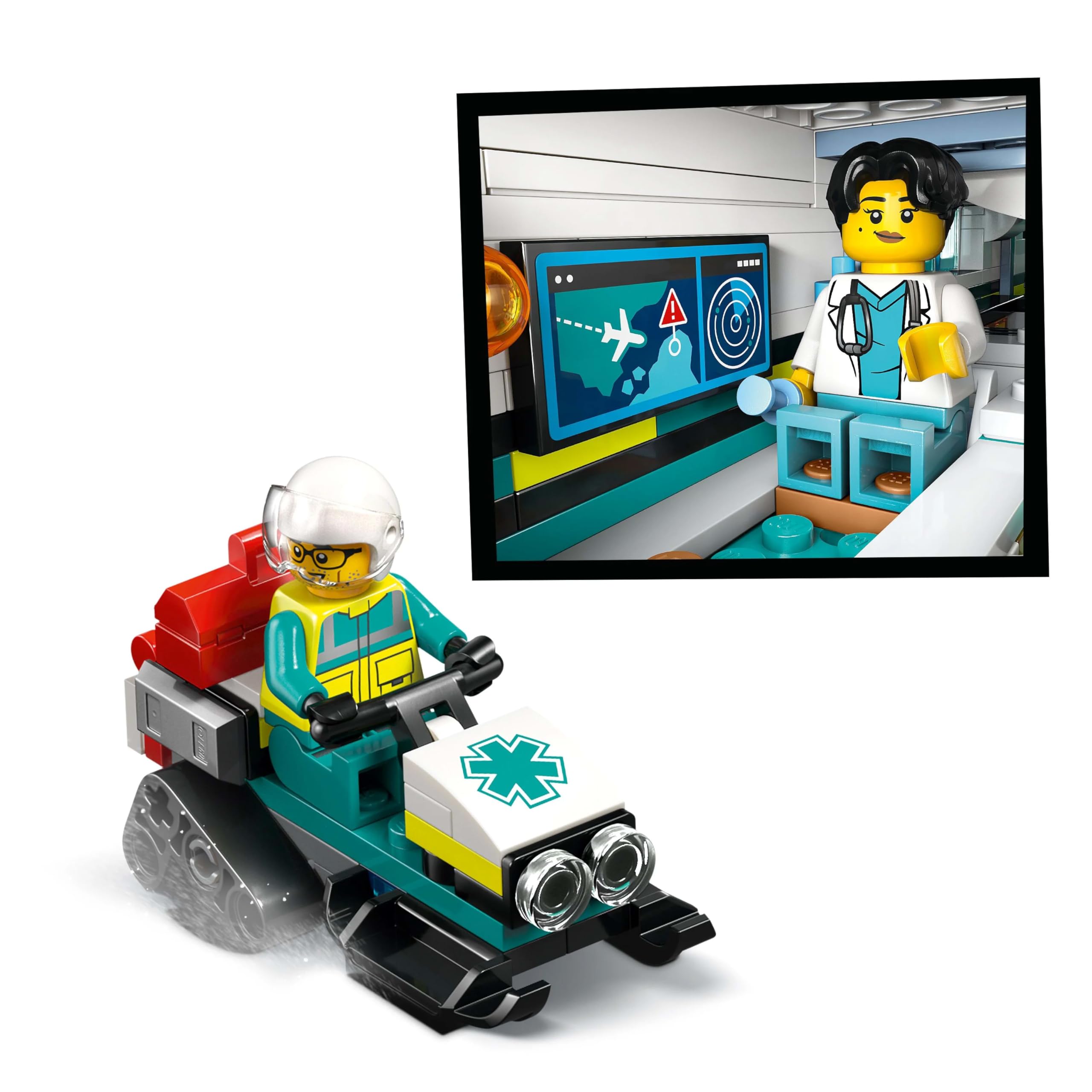 LEGO City Samolot pogotowia ratunkowego 60465 | Samolot ratunkowy, zestaw klocków dla dzieci, prezent dla chłopca i dziewczynki, zabawka dla 6-latka, 403 elementy
