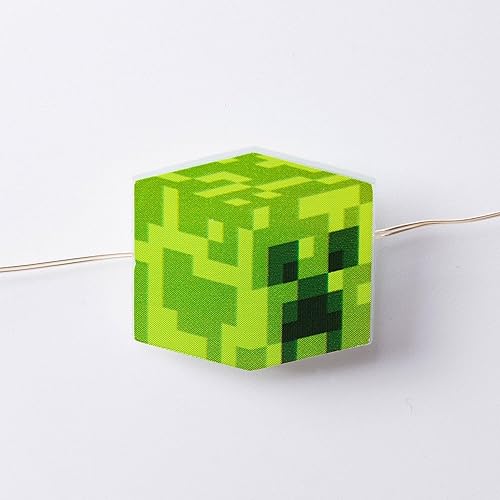 Miniatura 5 de Minecraft - Paquete de decoración TNT de 2 piezas | Lámpara de purpurina y luces de cadena