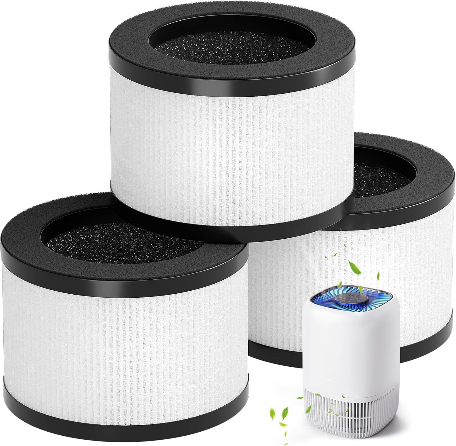 3 Pack DH-JH12 Replacement Filter for VOOPNU DH-JH12 TZ-K1 Air Purifier