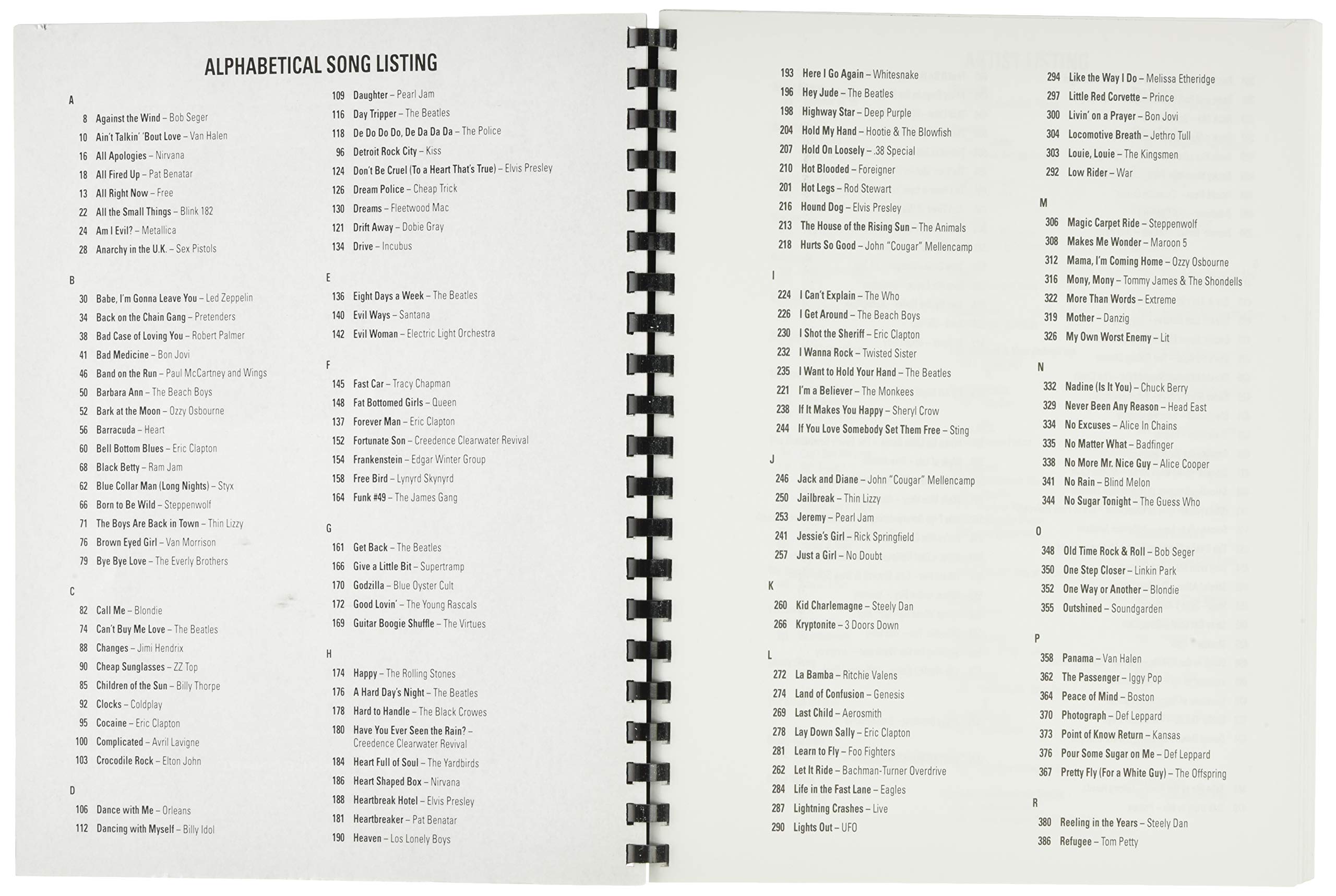 The Ultimate Rock Guitar Fake Book: Over 200 Rock Hits for Guitar, Vocal, Keyboards and All 'C' Instruments (Includes Tablature) - Image 3