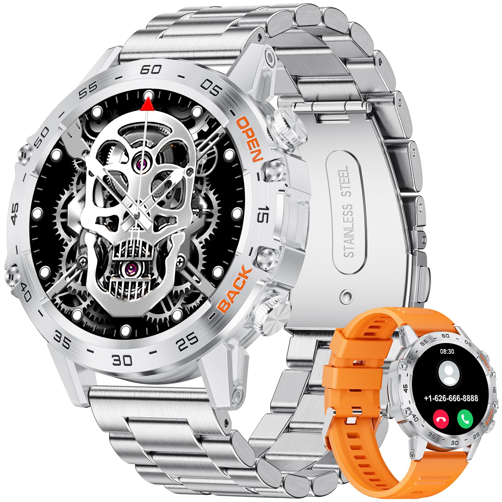 LIGE męski smartwatch smartwatch 1,39'' do połączenia Bluetooth Android iOS Krokomierz Sport Cardiofrequence, inteligentny zegarek 111 wodoodpornych trybów sportowych IP68 podłączony stoper