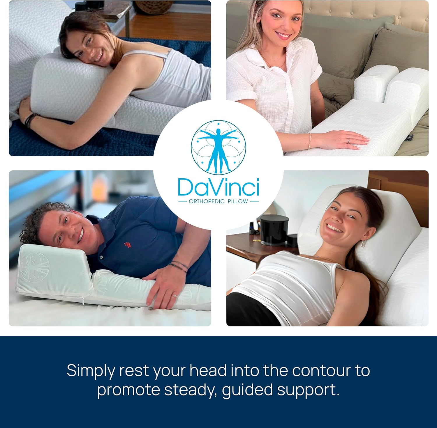 Howie Mandel's Miracle Pillow for Severe & Chronic Neck Pain Relief, Snoring & Acid Reflux & Pregnancy. for Sleep, Spine & Brain Health. - Image 7