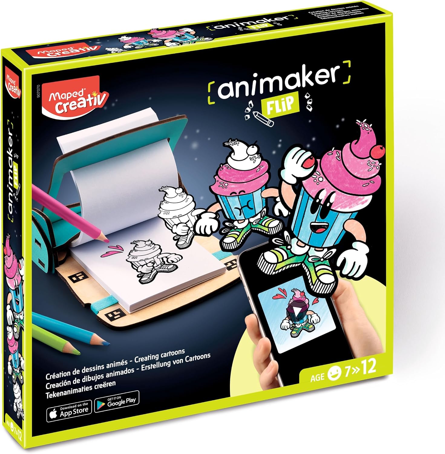 Maped - Creativ Animaker - Comic Drawing pad for Kids - 18 Pieces