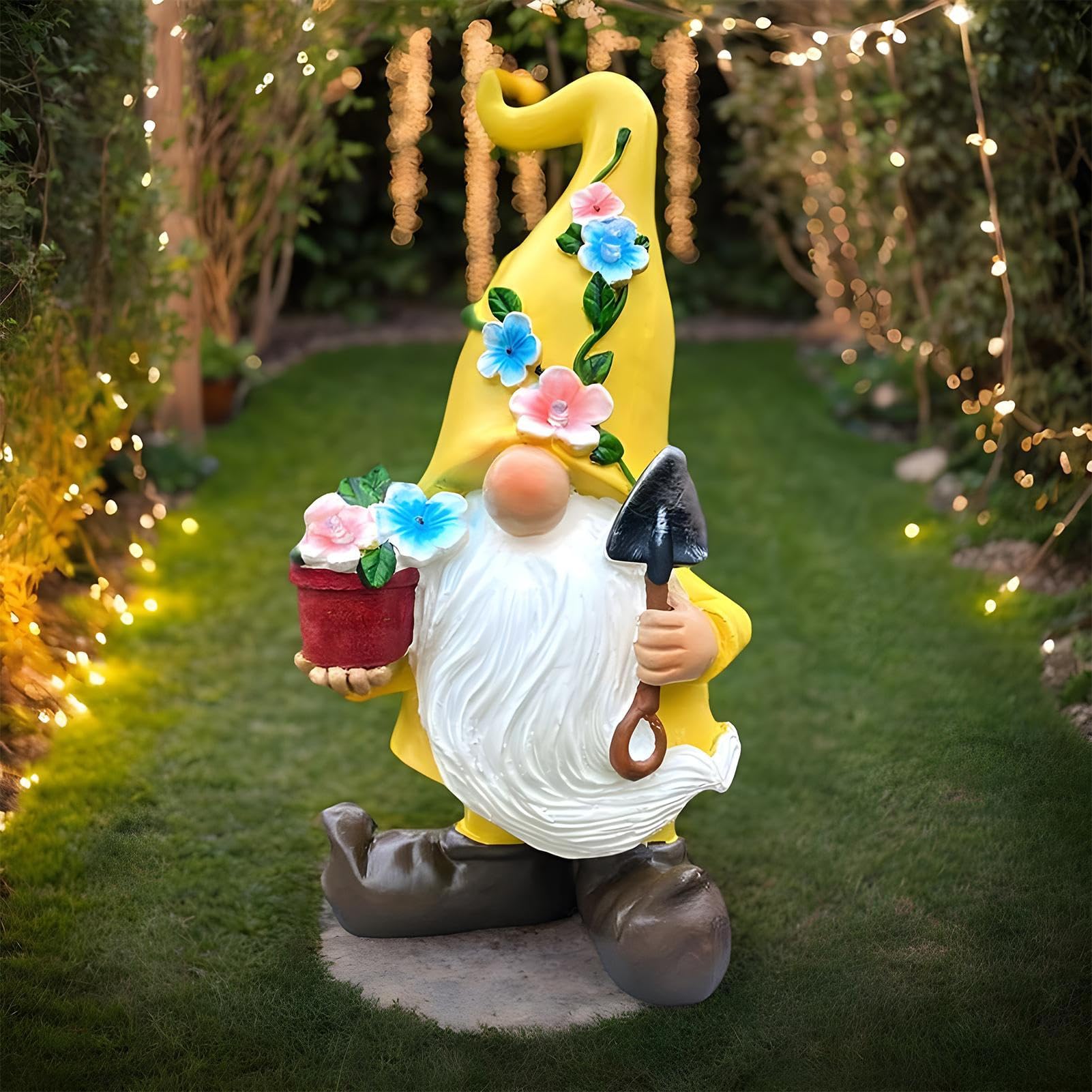 Statue Décorative De GNOME De Jardin en Résine Sculptures De Paysage