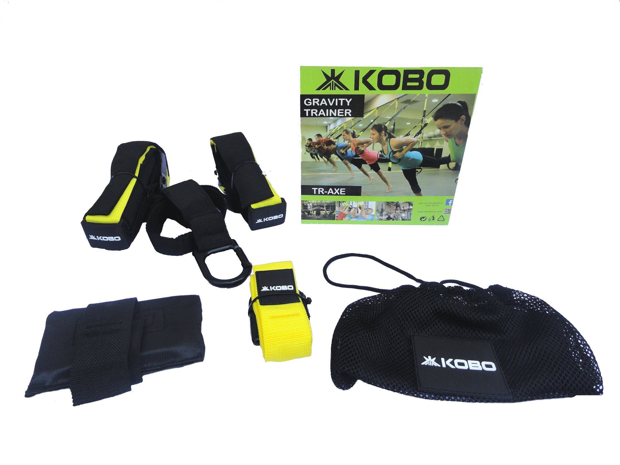 Kobo Tr Axe Gravity Suspension Belt/Home Gym Straps Trainer Kit 1