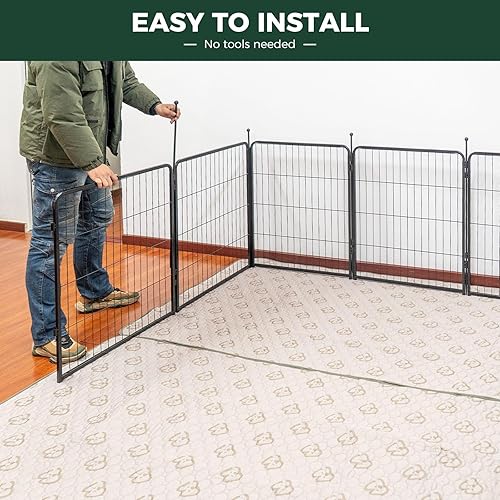 Miniatura 141 de FXW Rollick - Corralito para perros para patio, campamento con casa rodante, patentado, 50 pulgadas, 8 paneles