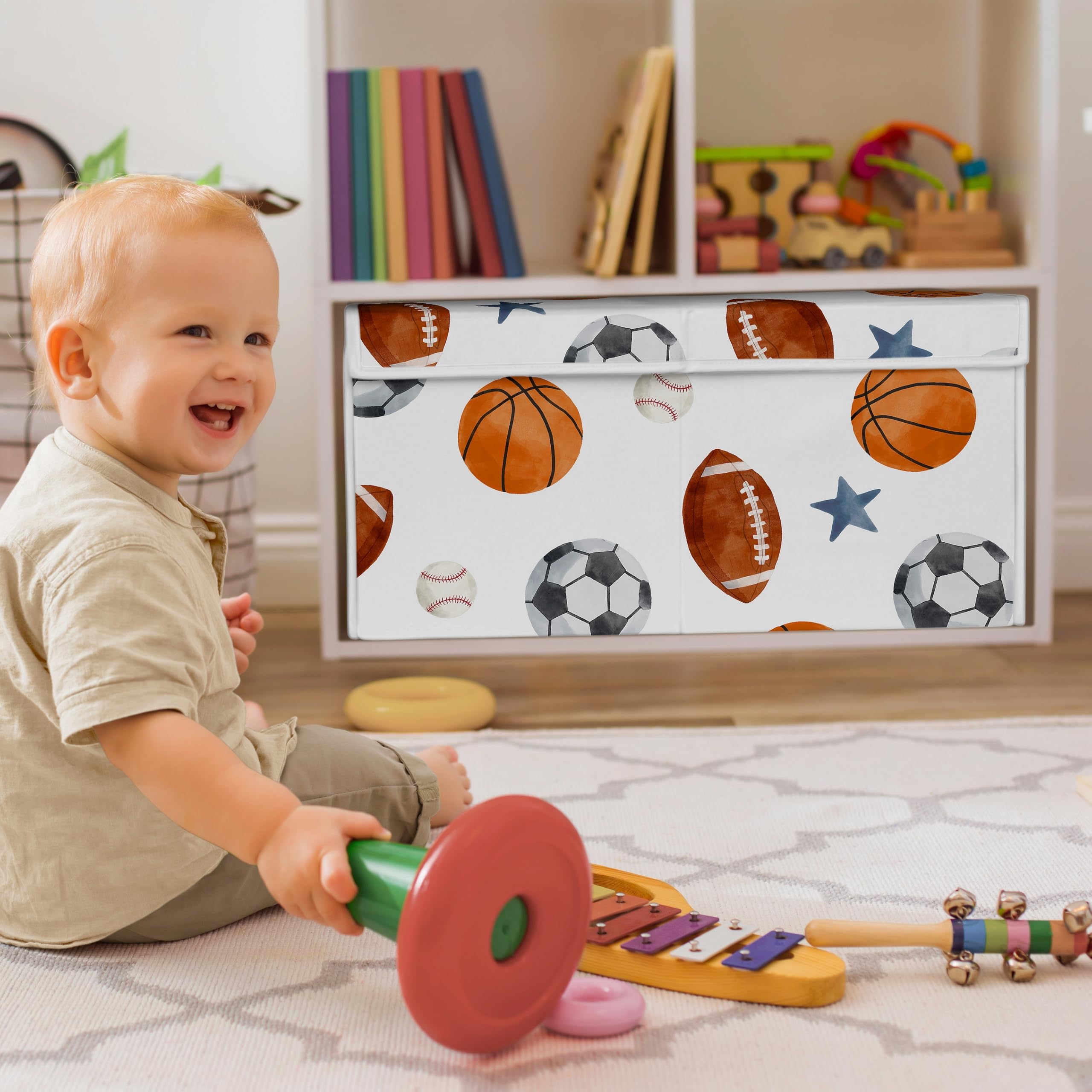 Sports Nursery Sweet Jojo Designs Sports Theme Boy Baby Fitted