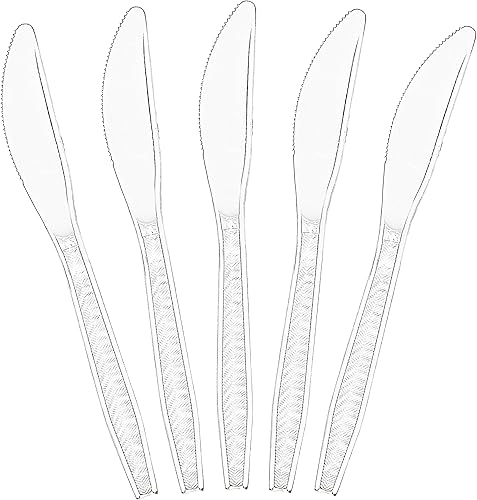 Miniatura 9 de Plasticpro Tenedores de plástico transparente, cubiertos desechables 200 unidades