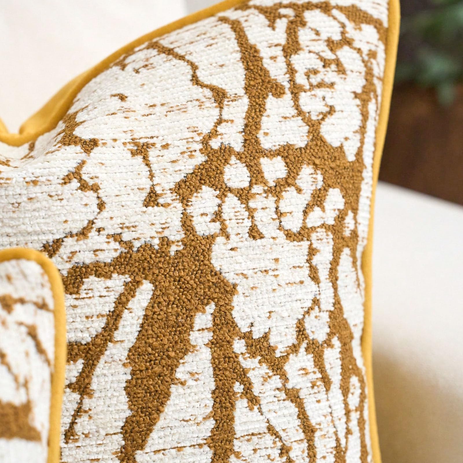 Jeanoko Fodere per Cuscini Eleganti Fodere per Cuscini Boho Gialle e