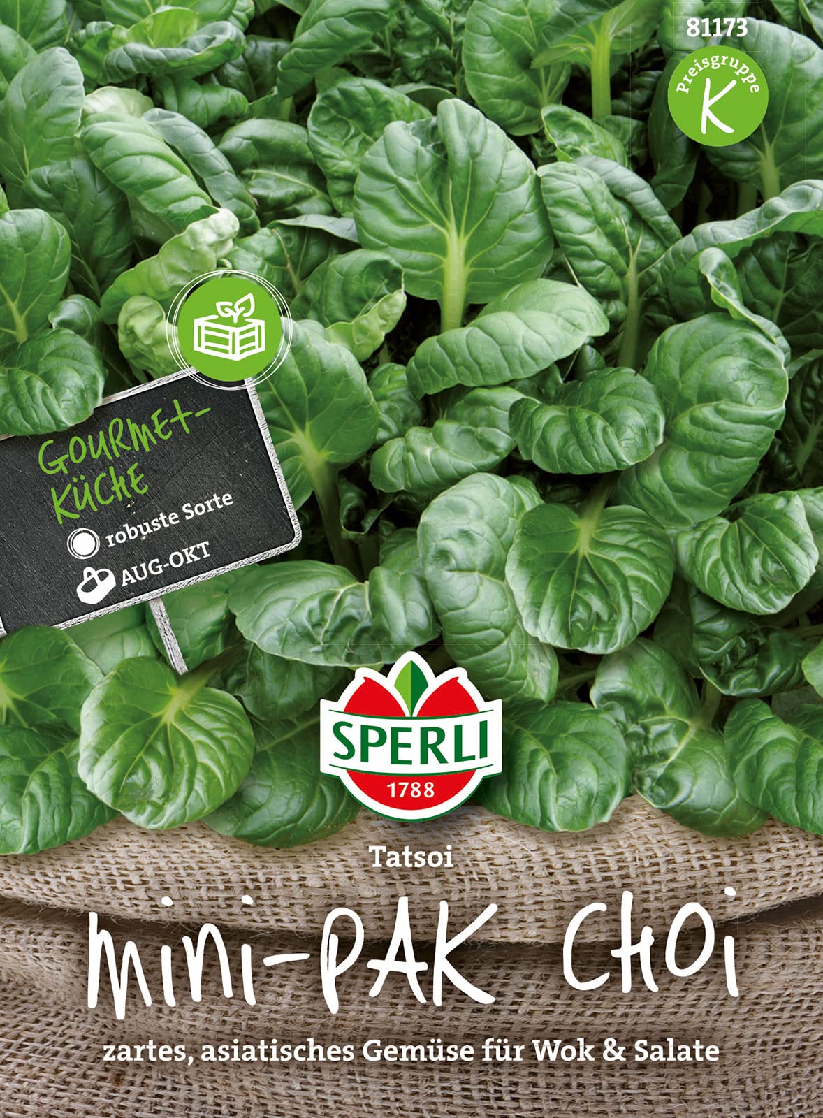 81173 Sperli Premium Pak Choi Samen | Zartes Asia Gemse | PakChoi Saatgut  | Pak Choi Samen Winterhart | Tatsoi Samen : Amazon.de: Garten