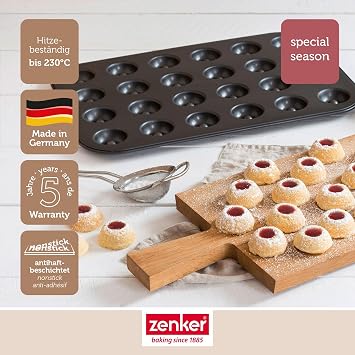 Zenker Thumb Print Cookie Baking Set