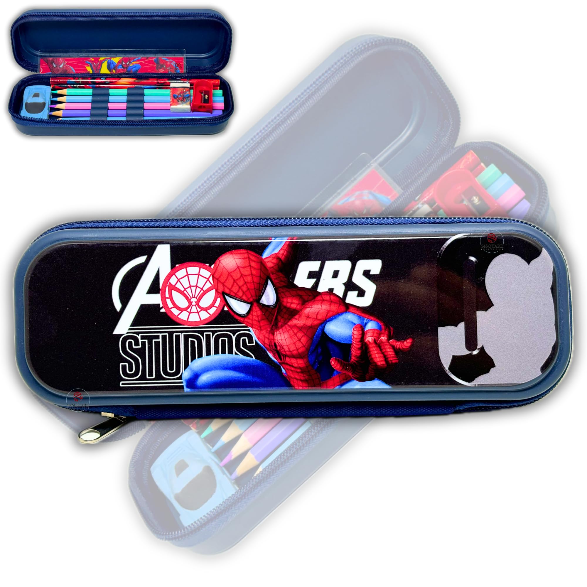S4SQUARE ENTERPRISE Multipurpose Double Compartment Pencil Pouch for Boys Zipper Chain Double (Captain America) (B0DBR85FG7) Amazon Price History, Amazon Price Tracker