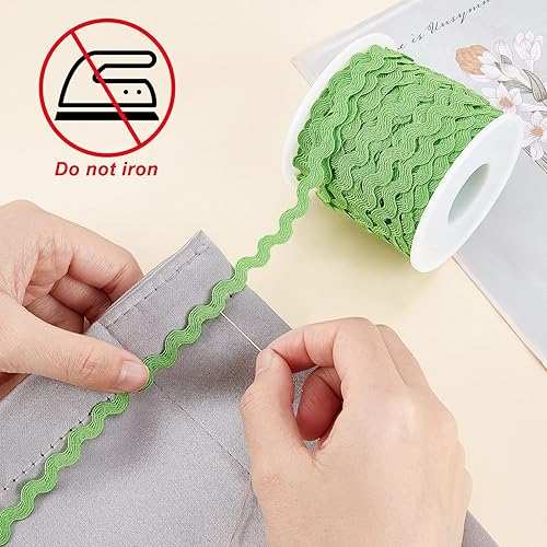 Miniatura 9 de GORGECRAFT 1 rollo de cinta RIC Rac de 27 yardas82.0 ft para coser con flecos, 0.197 in0.2 pulgadas para coser flores, boda, fiesta, cinta de