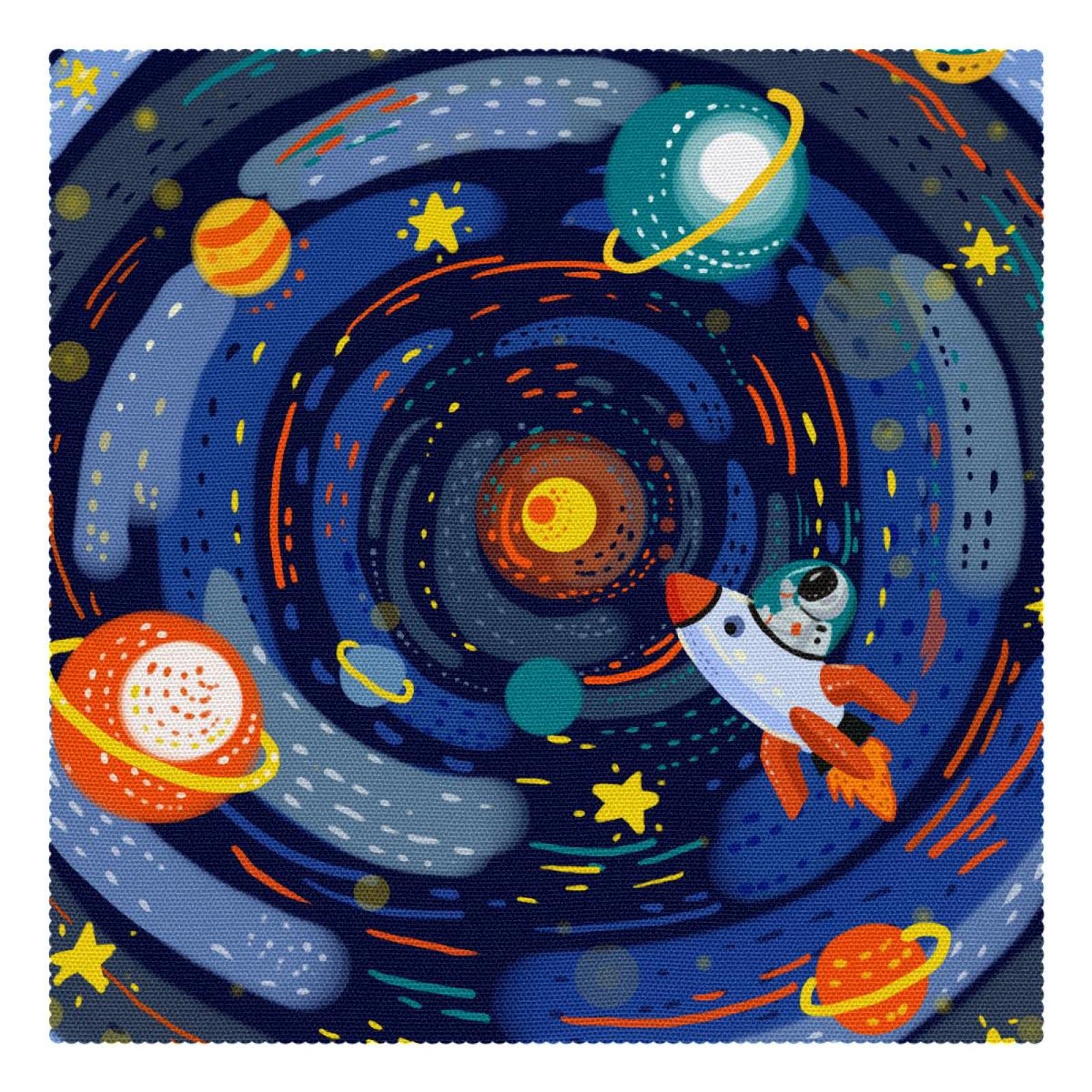 Sets de table pour tables à manger Rocket Planet : lot de 4 carrés pour repas conviviaux