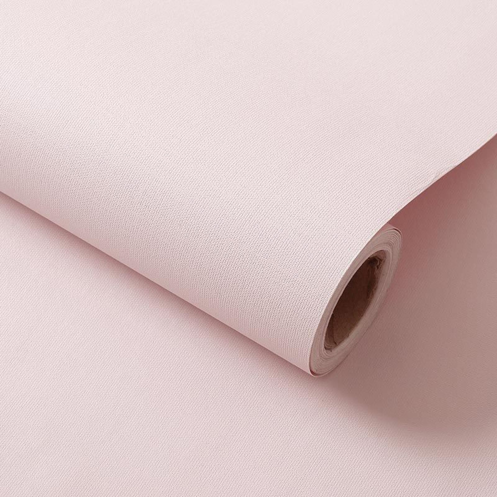 Samoprzylepny papier ścienny 40 x 500 cm jasnoróżowy wodoodporny łatwy w instalacji naklejka ścienna do sypialni łazienki kuchni salonu mebli dekoracji