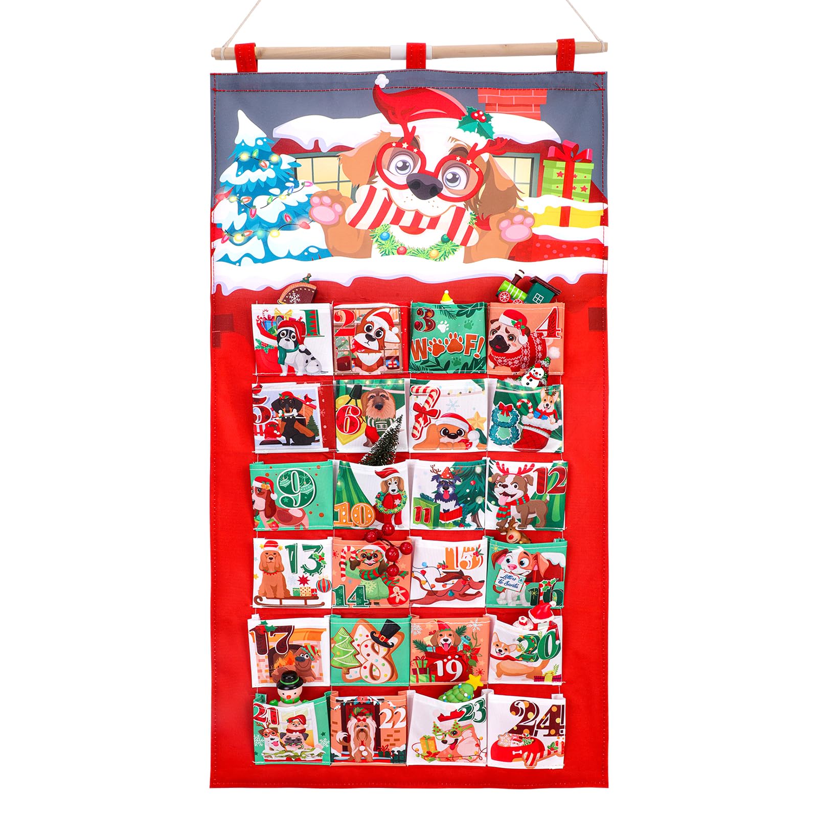 Calendario Dell'Avvento Per Cani Boxiland 2025 – 24 Snack Premium, Prodotto In Germania, Senza Conservanti