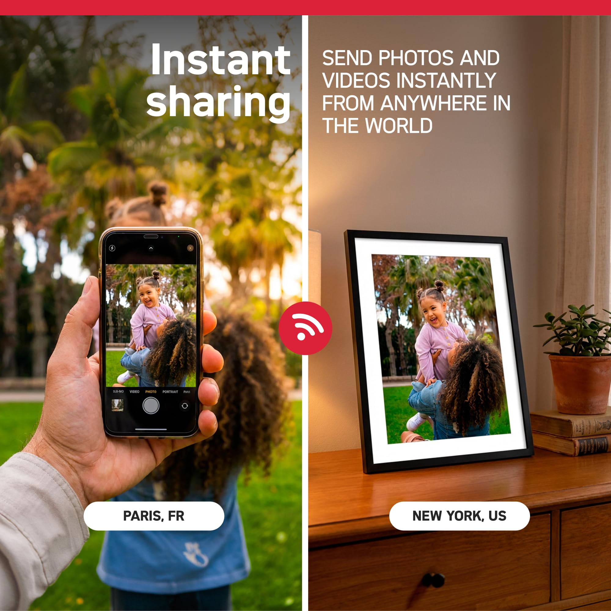 AgfaPhoto AGFA Photo Realiview APF1560WIFI – Digitaler Fotorahmen mit WLAN und integriertem 32-GB-Speicher – Fotos und Videos sofort teilen – Bild 6