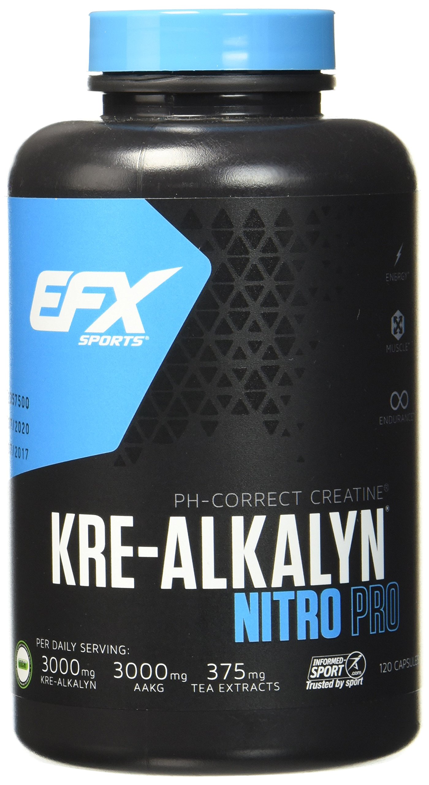 EFX Kre-Alkalyn Nitro-Pro Super Caps - 120 Kreatin Kapseln, 1er Pack (1 x 173 g)