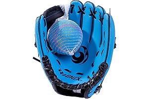 PHINIX Baseball Glove Tee Ball Mitts 8.5''-10'' with Foam Ball