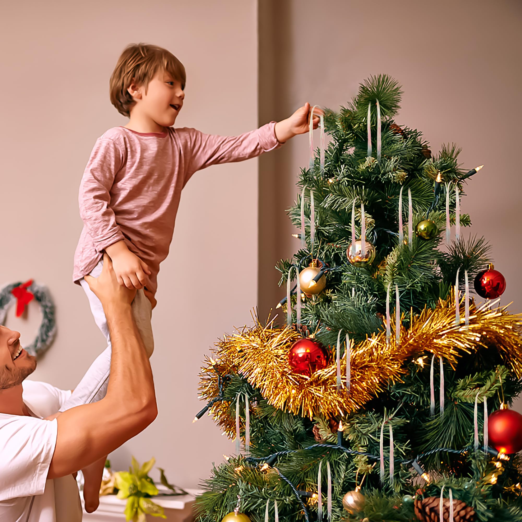 Guirlande Irisée à Suspendre Pour Sapin De Noël, Anniversaire