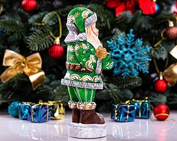 Amazon.com: Wooden Carved Santa Claus Figurine 7 Amazon.com: Wooden Carved Santa Claus Figurine 7