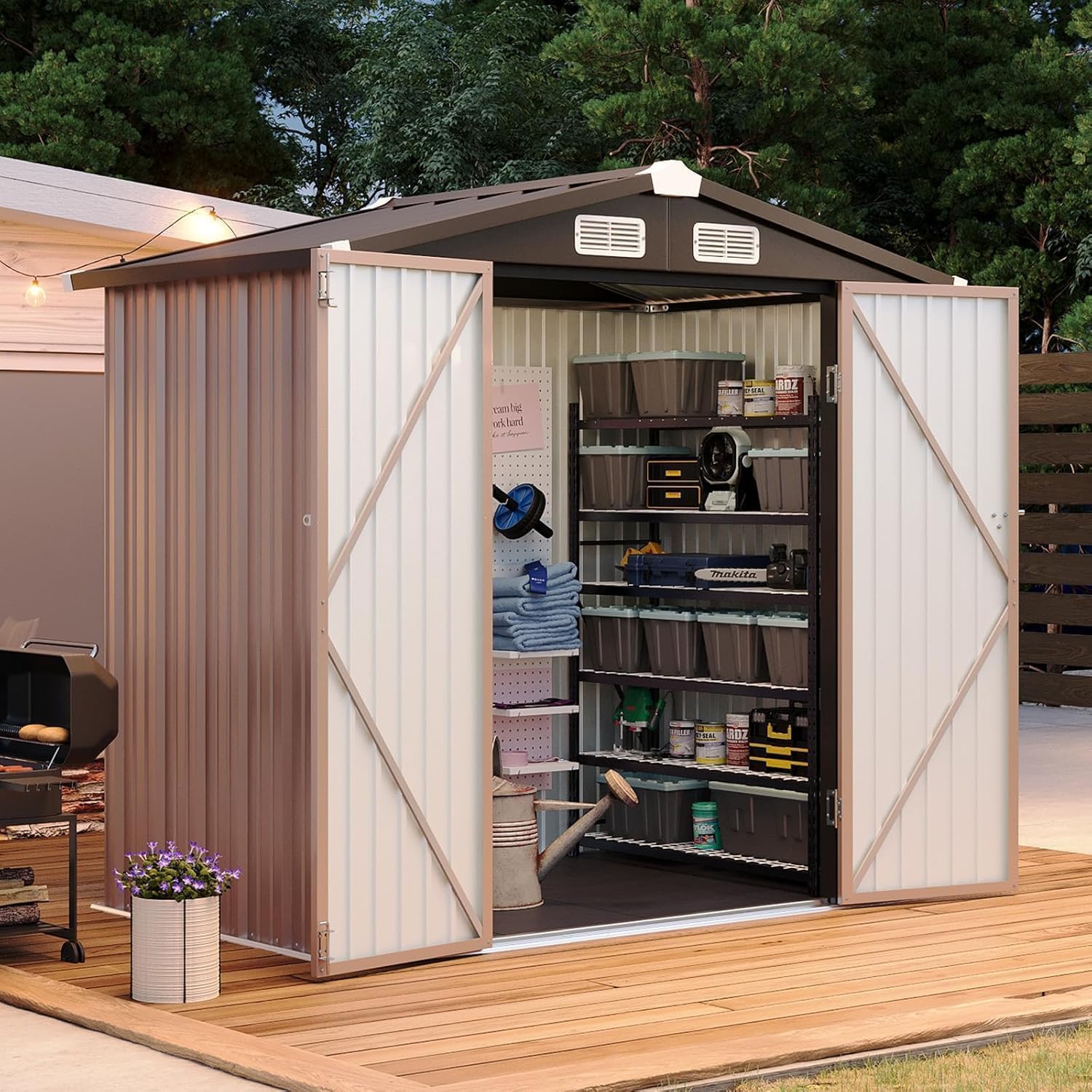 Aoxun 6x4ft Shed