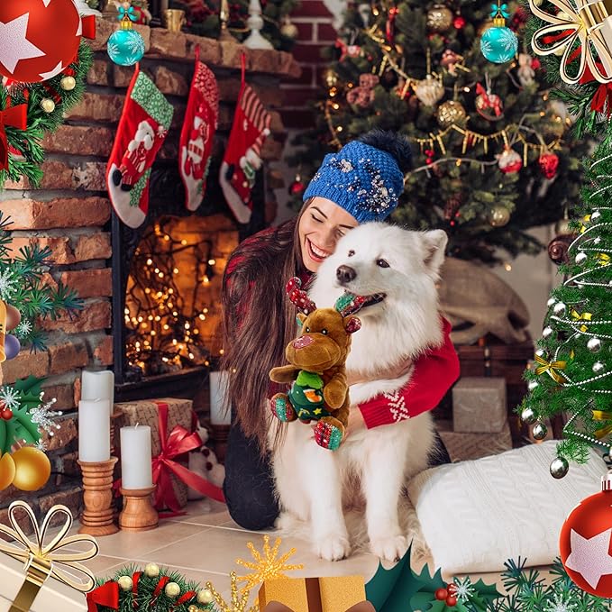 Juguete Navideño para Perro con Sonido, Reno y Árbol de Navidad miniatura 7