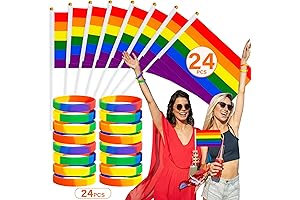 48PCS Pride Decorations, Pride Flags for Gay Parade