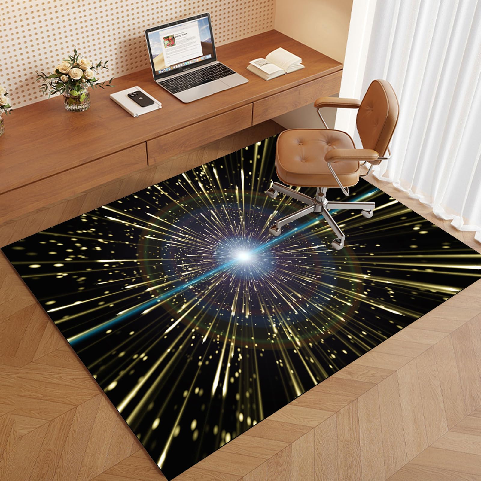 Non Slip Heavy Duty Office Chair Mat for Hard Floors Large Gaming Chair Mat with Scratch Resistant and Anti Slip Features Desk Chair Mat for Tile and Plastic Floors 90 x 140 cm