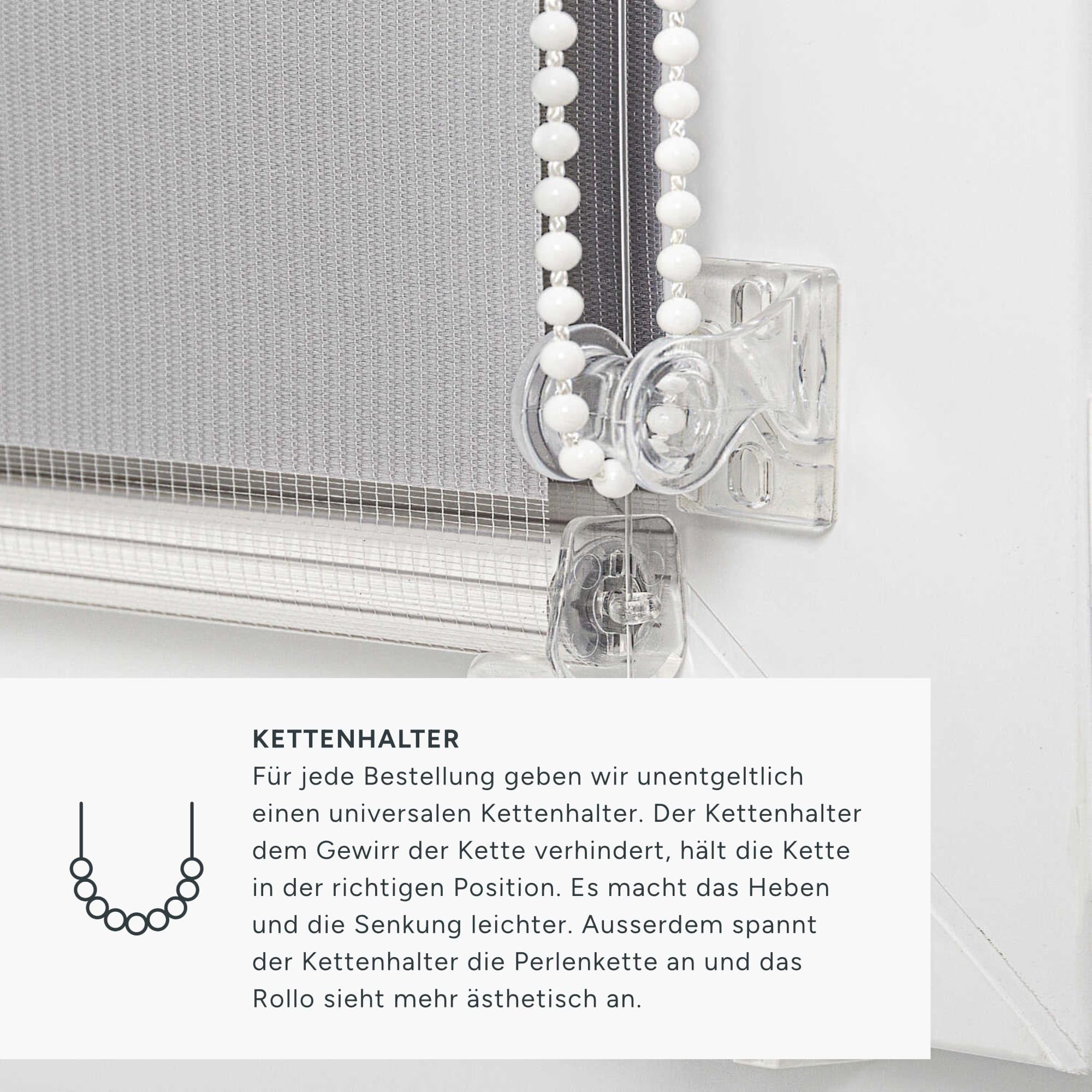 Estika Store Enrouleur Jour Nuit Klemmfix sans perçage - Largeur au Choix Tous Les 1 cm - 125 x 220 cm - Gris Clair - Store à enroulement, Double Tissu, pour fenêtres intérieures