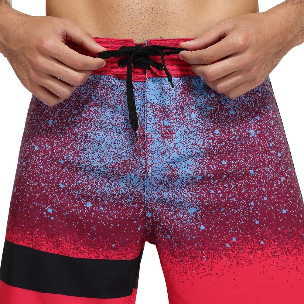 Nonwe Men's Swim Trunks Quick Dry Water Sports Beach Board Shorts with Liner - Image 4