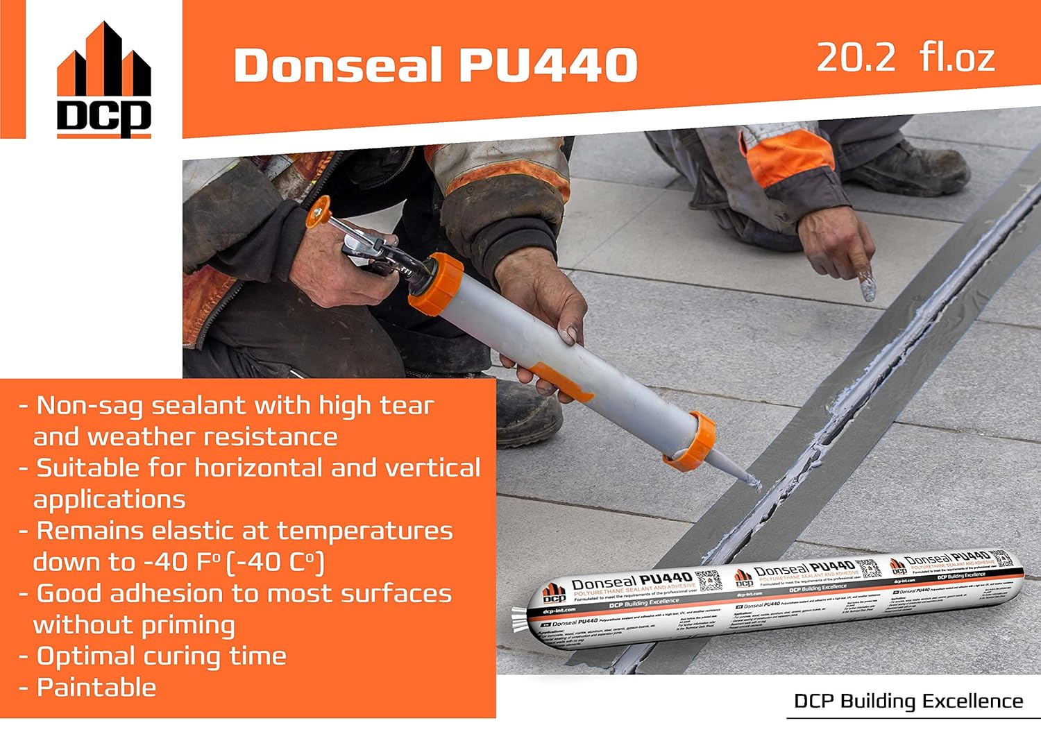 Buy DCP Donseal PU440 Concrete Sealant Paintable Concrete Expansion