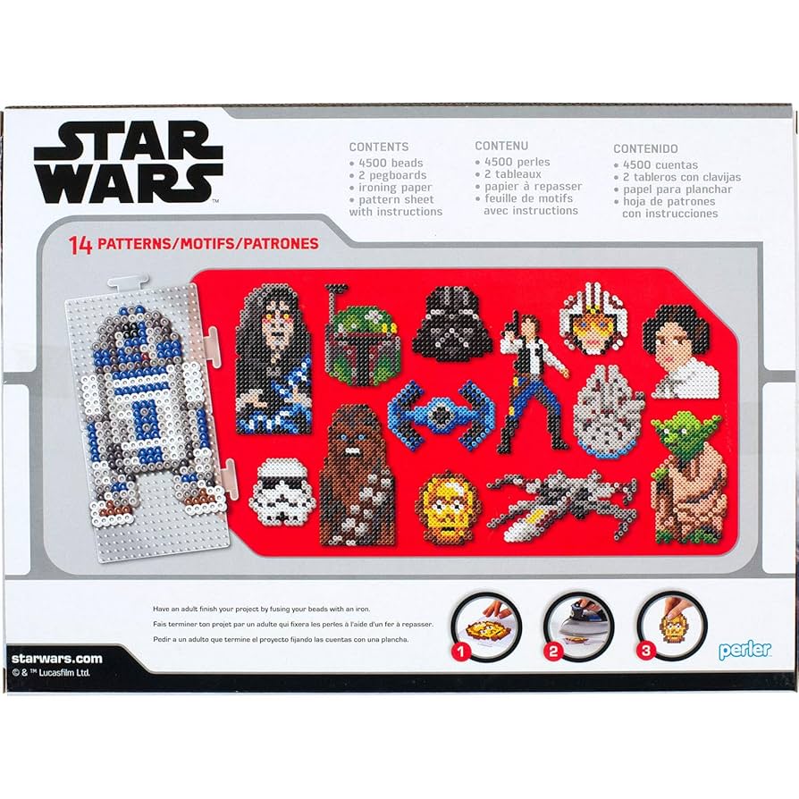 3BOX スターバース Amazon.com: Perler - 80-54388 Star Wars Deluxe Box Beads Kit