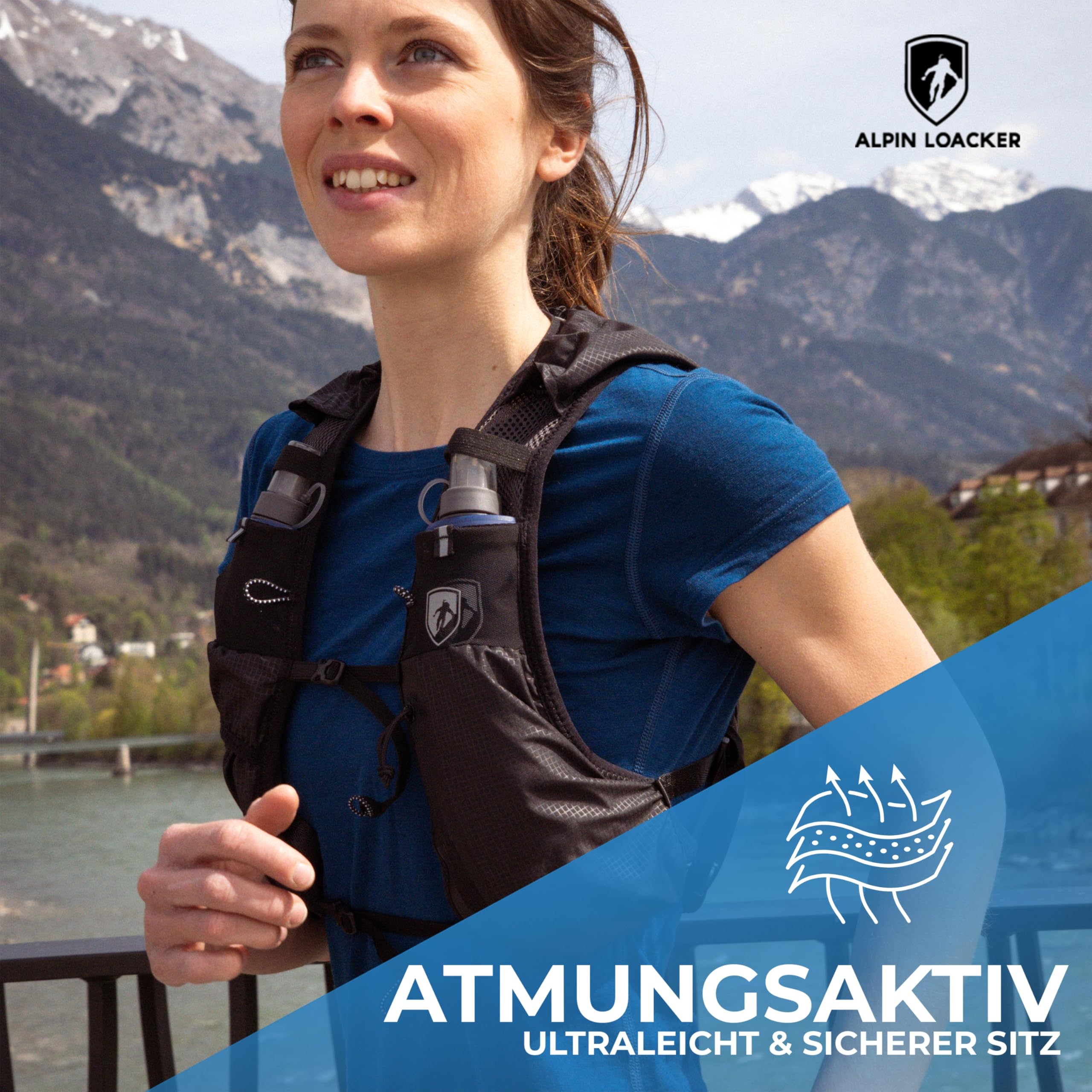 Leichter Trinkweste-Rucksack – Nur 250 G – Für Läufer, Wanderer & Radfahrer