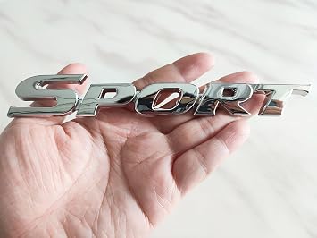 Sport selects 3D Metal Sports Stickers and Personalized Sports Badge Stickers Silver