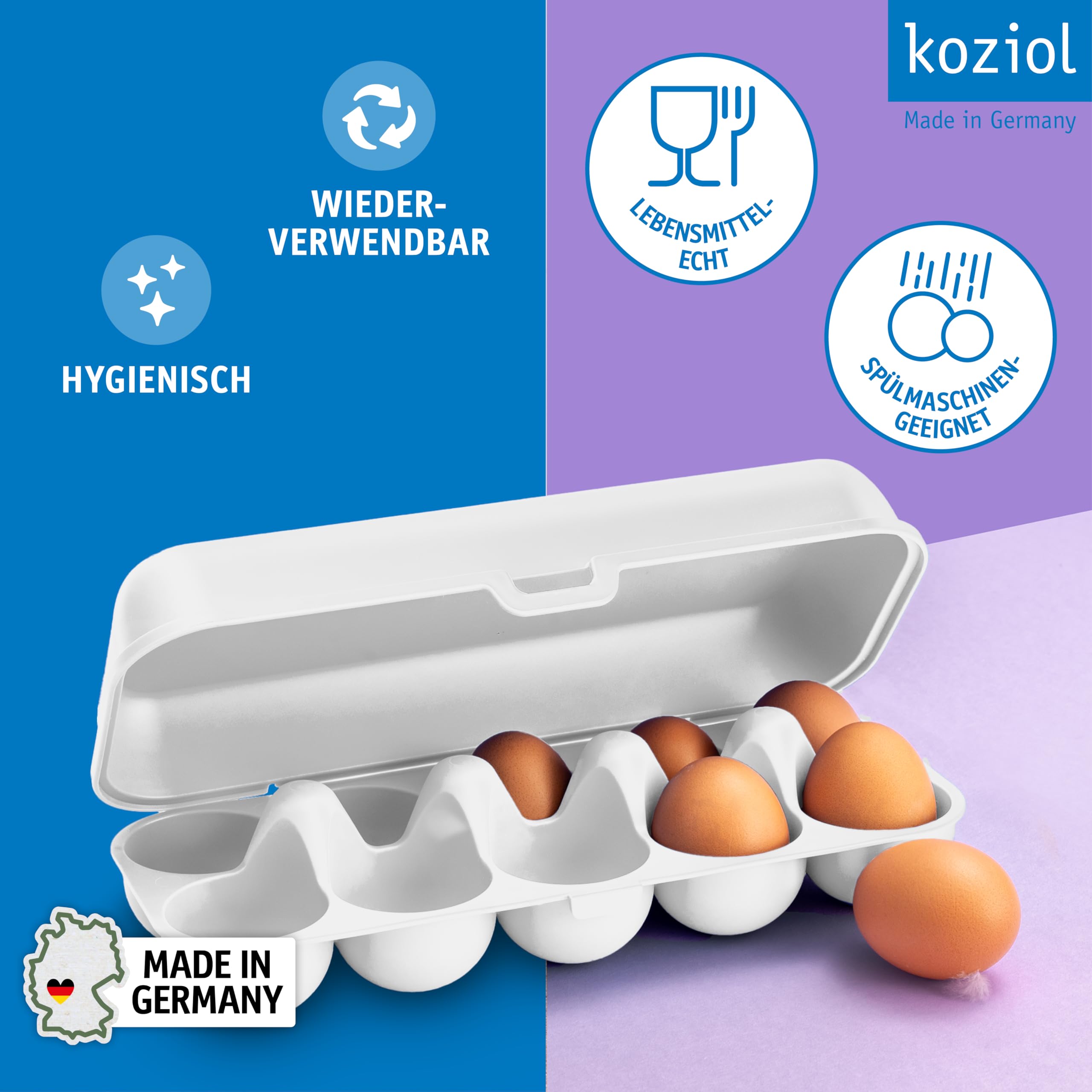 koziol Egg Box Eggs TO GO