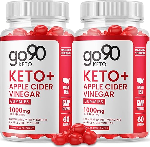 Gomitas Go90 Keto Go90, Go 90 Keto ACV con vinagre de sidra de manzana, vitamina B12, fórmula oficial vegana Go90 ACV Keto Gummy ss, tanque de