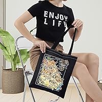 Vista 7 de LEVLO Fun State Map Of Georgia Tote Bag Georgia Travel Souvenir Gift 1940's Georgia Cartoon Illustration Shoulder Bag