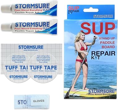 Stormsure SUP - Stand Up Paddleboard Repair Kit. Waterproof, Durable, Flexible and Pressure-Proof Repairs for Paddleboards