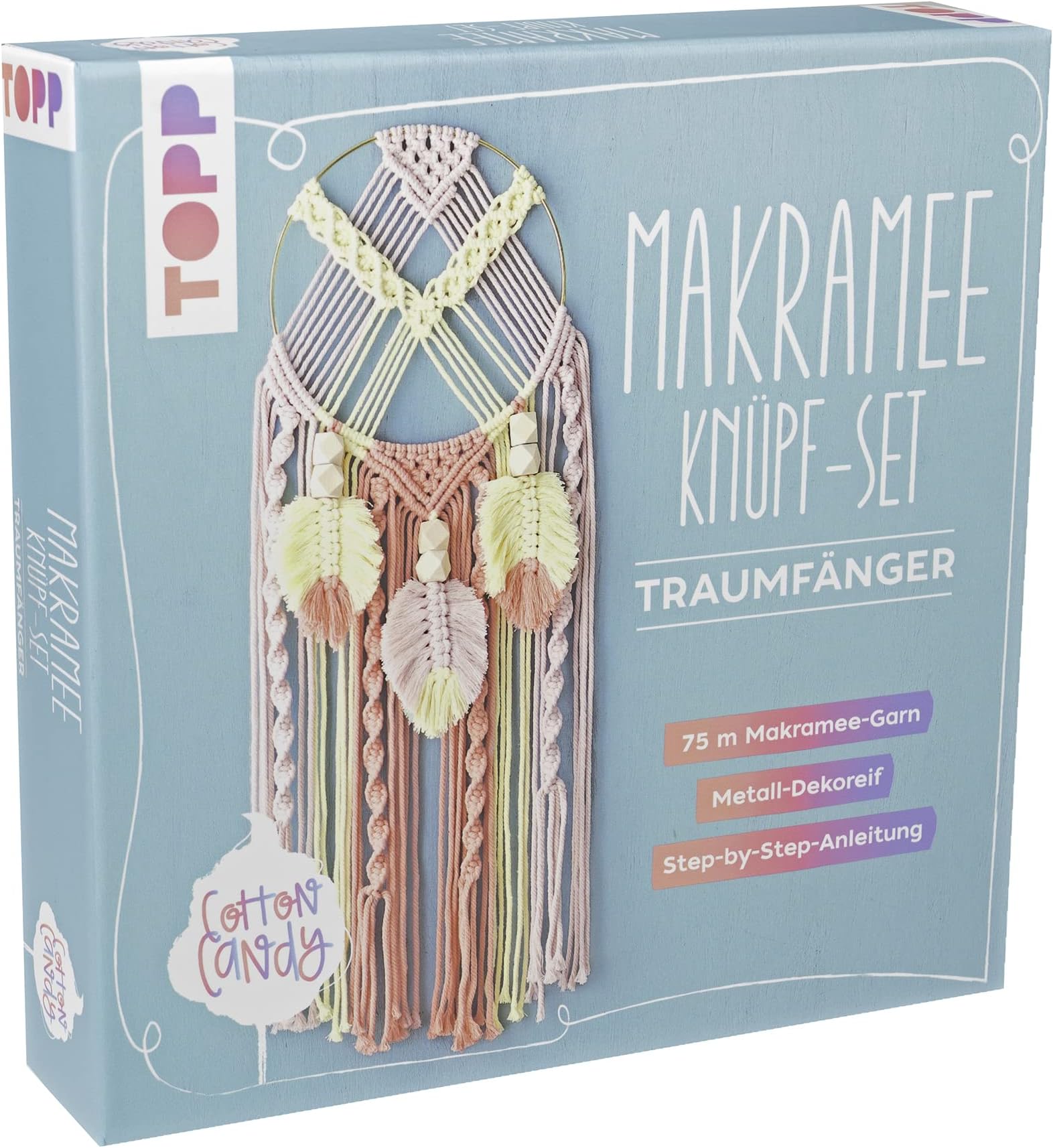 RAYHER HOBBY Rayher Bastelset Traumfänger, aus Metallringen, Holzperlen ...