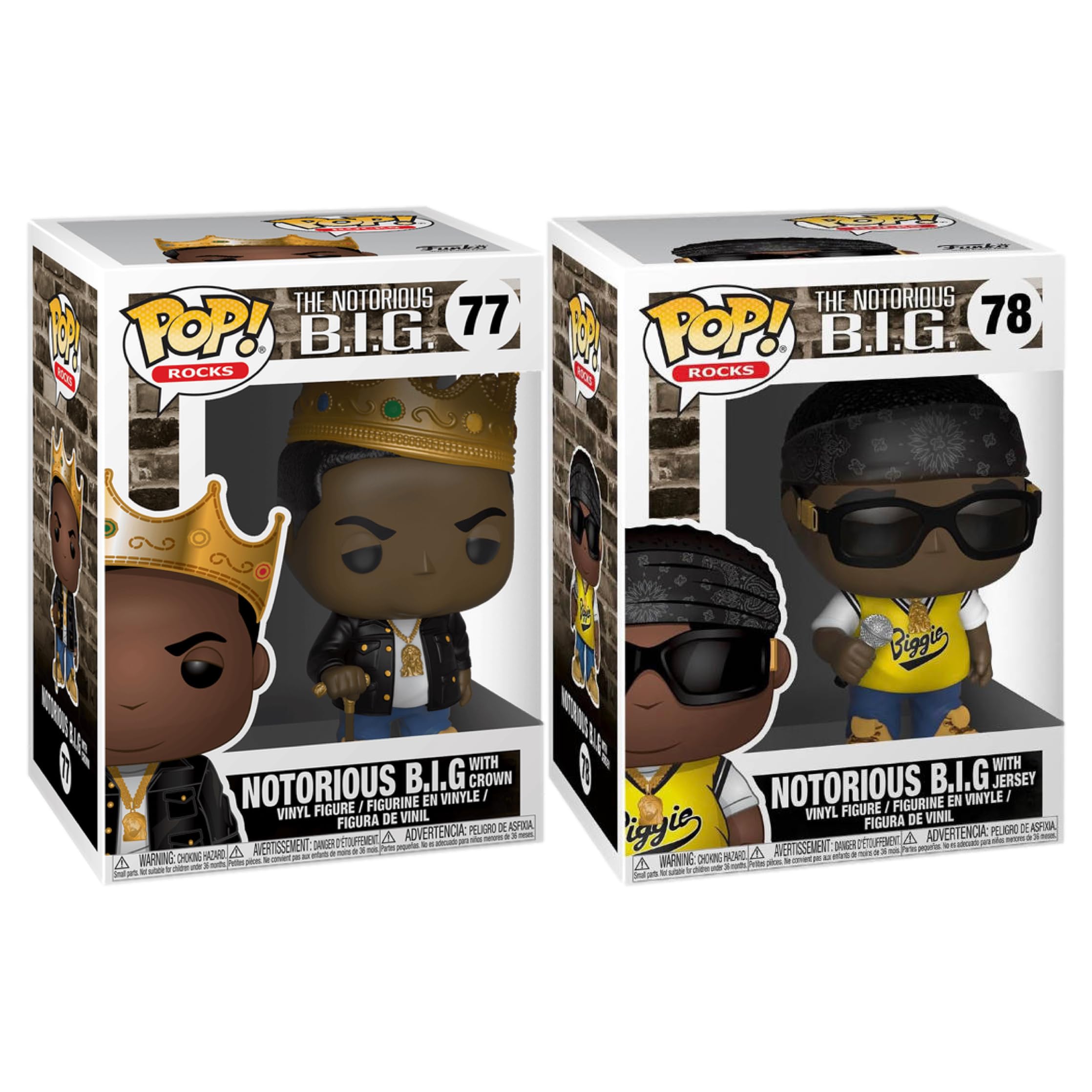 Amazon.com: Funko Pop! Rocks: Notorious B.I.G. Bundle (2
