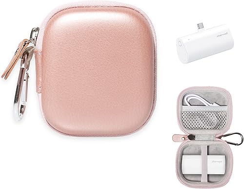 Miniatura 6 de Alltravel Funda tamaño palma para cargador portátil pequeño Charmast 5000mAh, universal para iWalk Mini, KKD, VEGER, Feob, YHO, (negro)