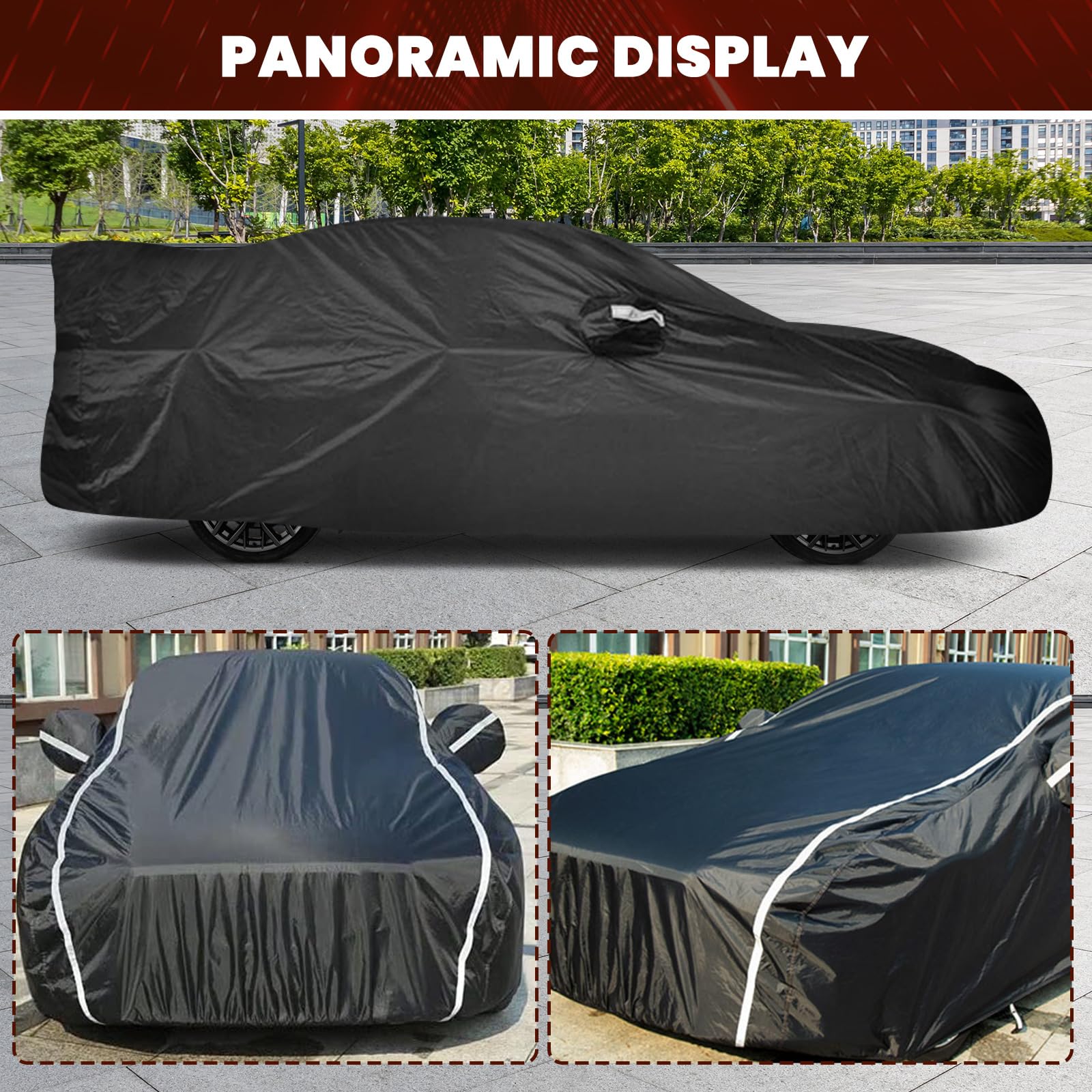 Blshwez Multi-Layer All Weather Waterproof Car Cover for Subaru WRX Impreza WRX STI 2007-2026 Custom Fit Snow Rain — view 2