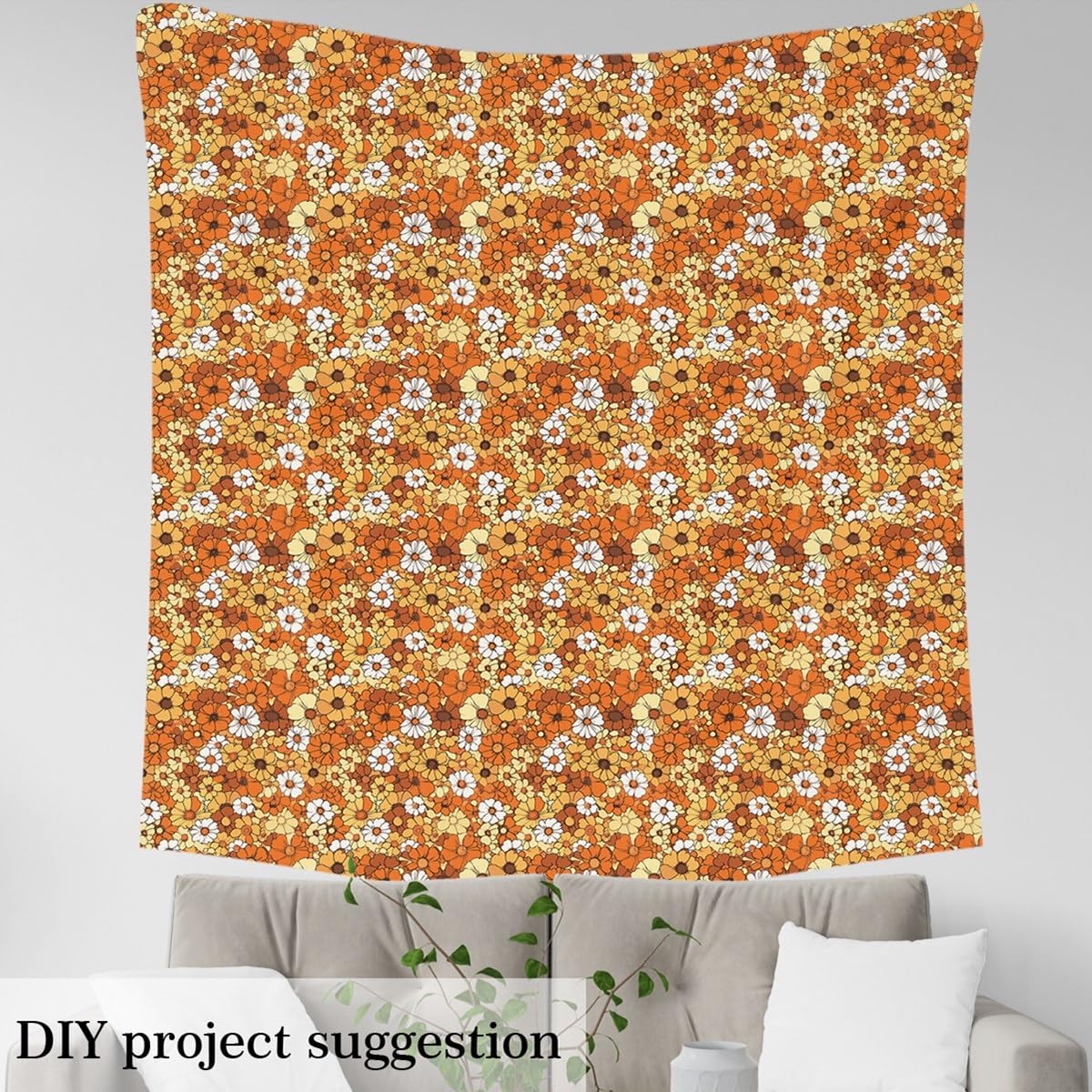 Amazon.com: Feelyou Retro Flowers Upholstery Fabric for Chairs