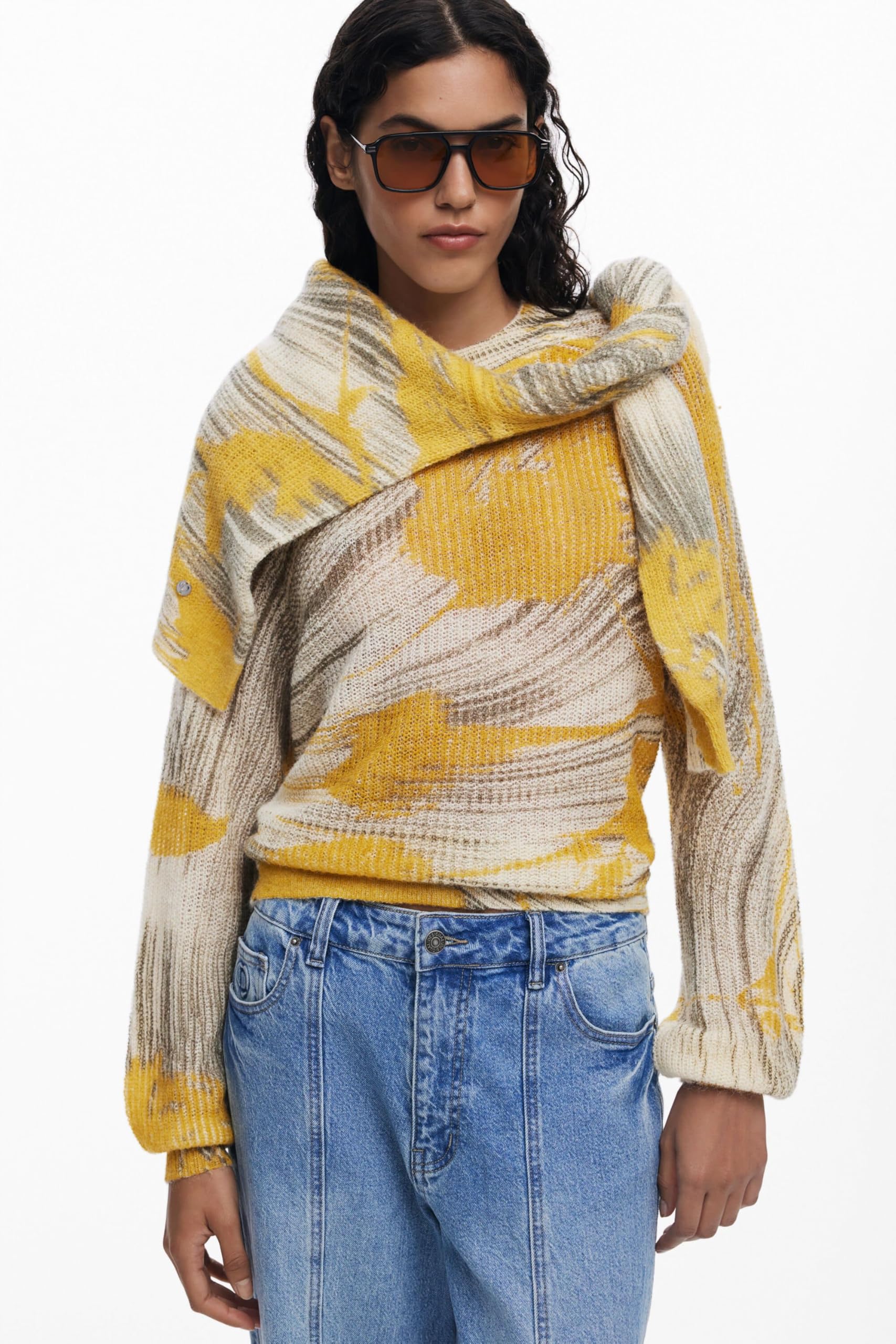 Desigual 25wwjf31 Pullover Sweater Donna