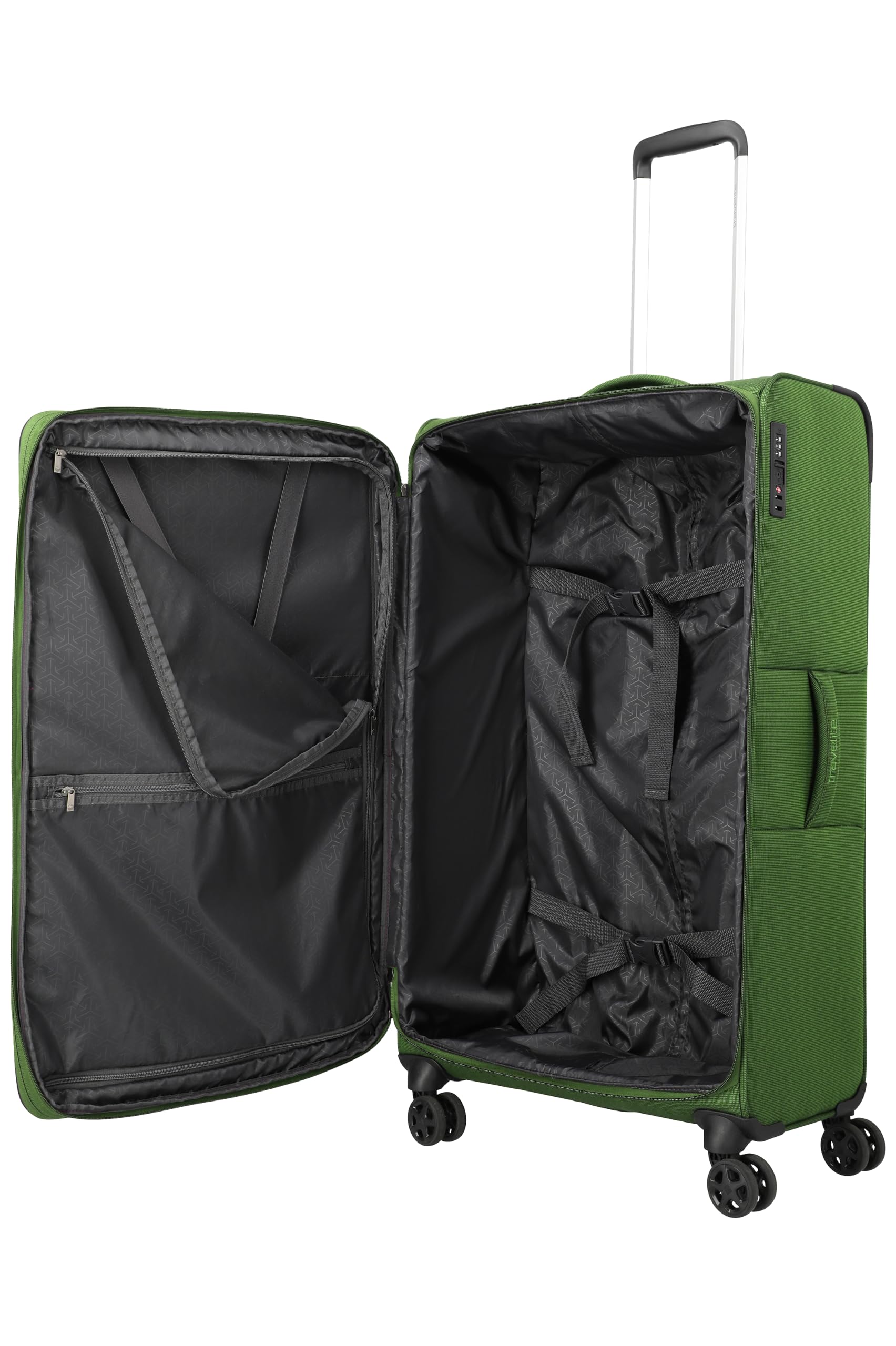 Travelite Koffer CUBIS Größe L, 83 cm, 118–130 l, Trolley mit TSA-Schloss