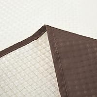 Vista 7 de Juego de cortina de ducha de baño de 15 piezas con alfombras de baño de espuma viscoelástica. 2 tapetes de baño antideslizantes de diseño moderno