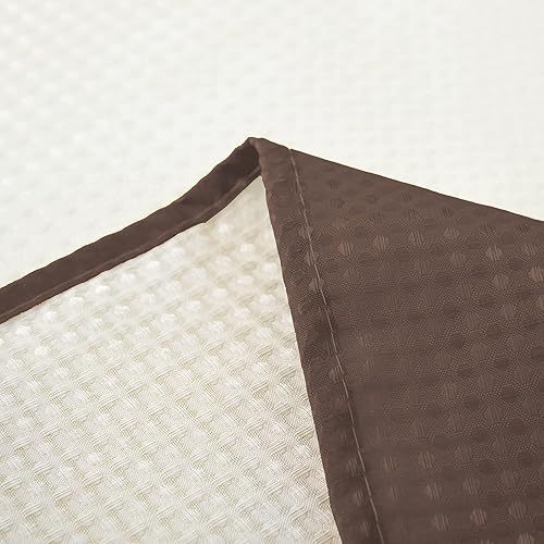 Miniatura 7 de Juego de cortina de ducha de baño de 15 piezas con alfombras de baño de espuma viscoelástica. 2 tapetes de baño antideslizantes de diseño moderno