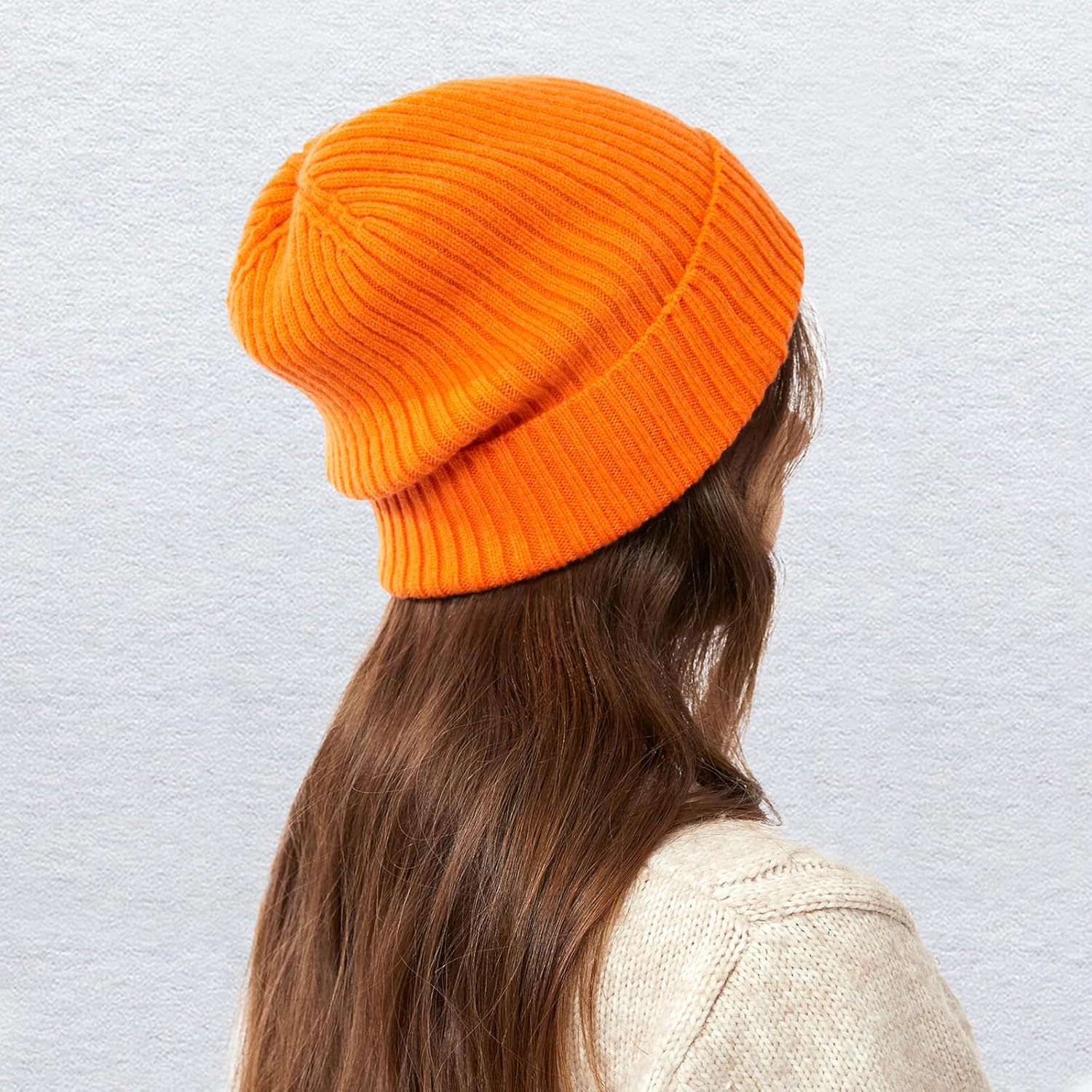 100% Merino Wool Cuff Beanie Hat, Unisex Warm Winter Caps Soft, Breathable & Cozy Stretchy Knitted Cuffed Cap - Image 7