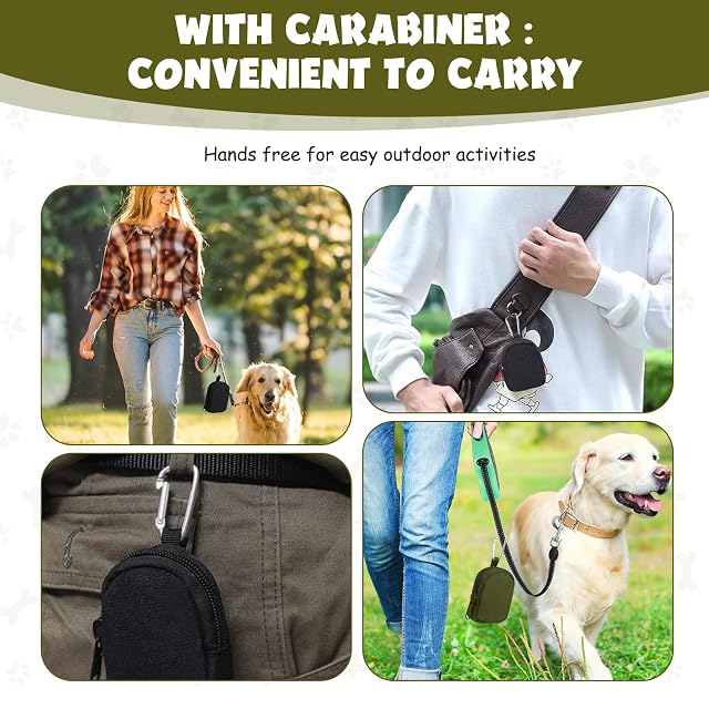 Foto 7 de 7 de Bolsa para golosinas para perros, 4 bolsas de golosinas para perros, 2 bolsas negras